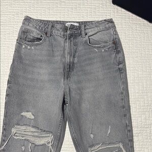 Gray Distressed Jeans